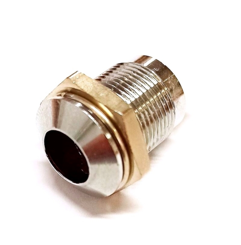 SMQ1129 oprawka LED 8mm metalowa chromowana