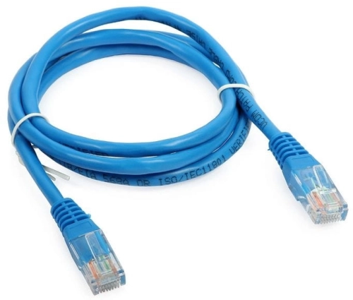 Patchcord FTP niebieski; kat. 5e, długość 5m