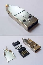 Wtyk montażowy na przewód USB A