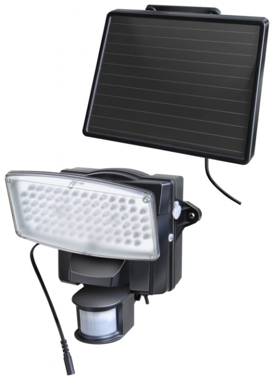 Zewnętrzna lampa LED solarna czarna