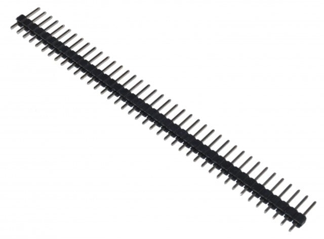PH40SS-18 listwa kołkowa jednorzędowa prosta 40pin, wysokość 18; raster 2,54