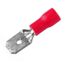 Konektor izolowany męski 6,3x0,8mm
