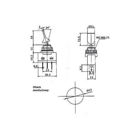 ASW-13D przełącznik dźwigniowy