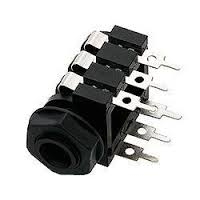 Gniazdo Jack 6.3mm stereo montażowe na panel