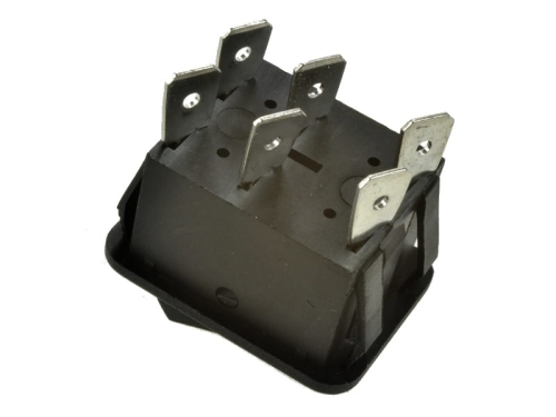 KCD2-223-3 przełącznik kołyskowy bez podświetlenia, wyprowadzenia