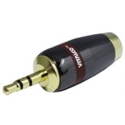 Wtyk Jack 3,5mm stereo złoty platynowy  montowany na przewód