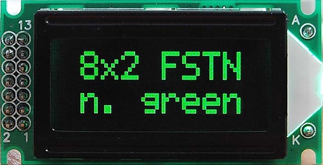 AC0802E-MIG G/KK-E6 wyświetlacz LCD