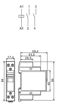 20.21.8.230.4000 przekaźnik impulsowy 230V