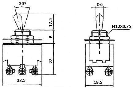 KN3(B)-203A przełącznik dźwigniowy