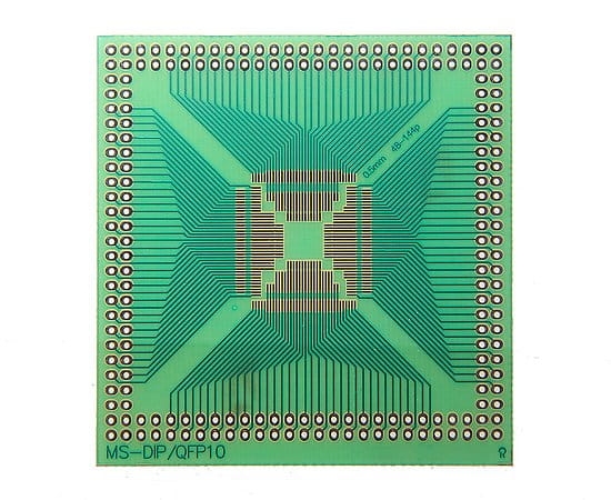 MS-DIP/QFP10 obwód drukowany SMD