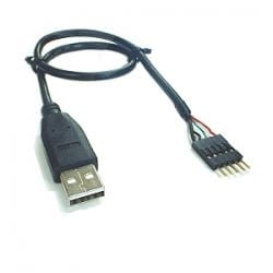 Przewód z wtykiem USB A oraz z wtykiem 5 pin