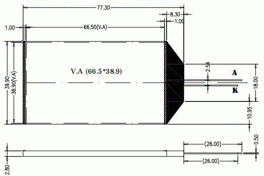 LCD AG C128064CF-FHW W/B E6 wyświetlacz graficzny 128x64