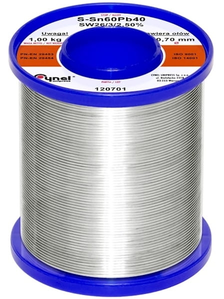 Spoiwo lutownicze; cyna