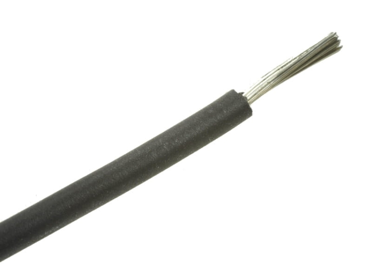 Przewód silikonowy 1x2,5mm2 - czarny