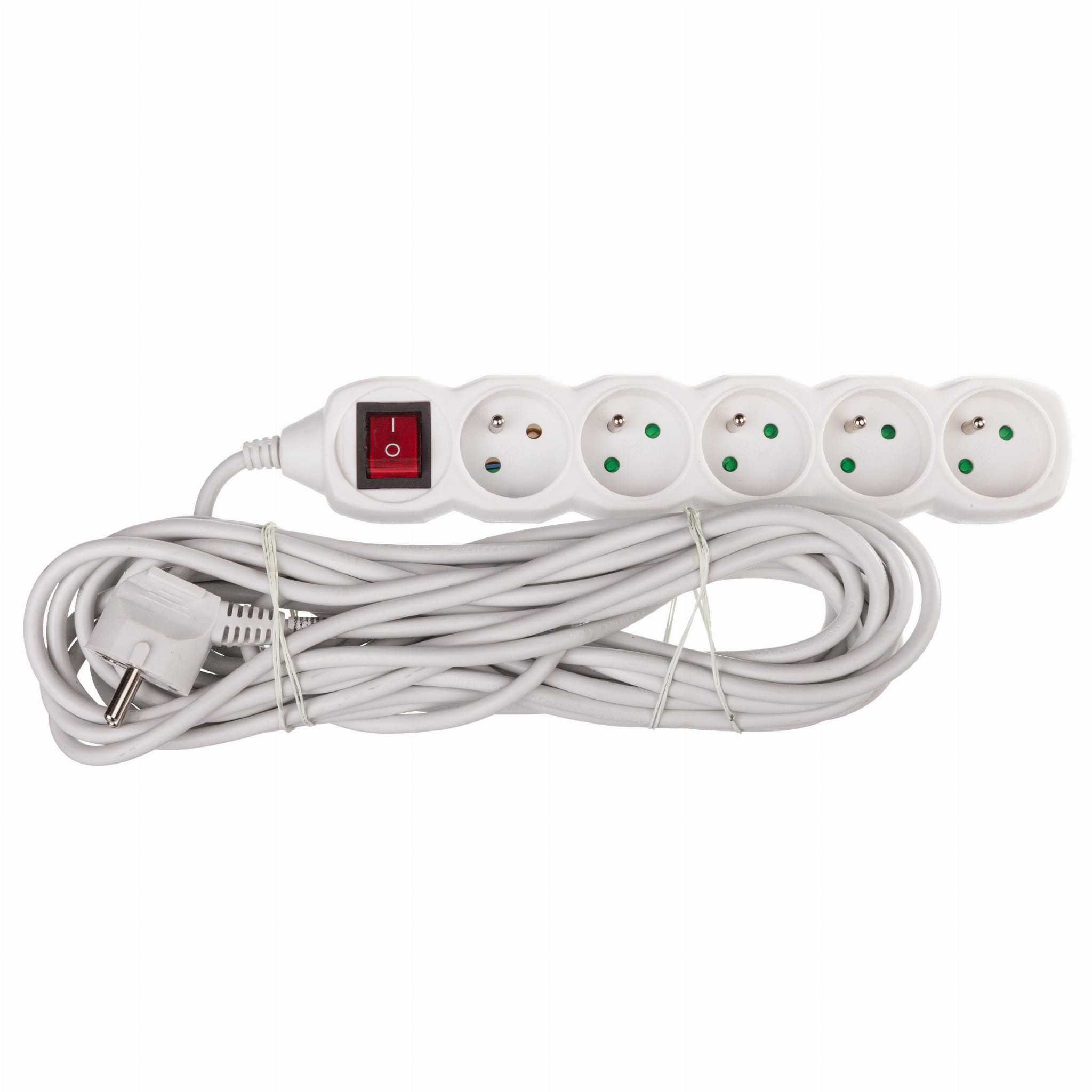 Przedłużacz elektryczny 4x gniazda z wyłącznikiem, 2m