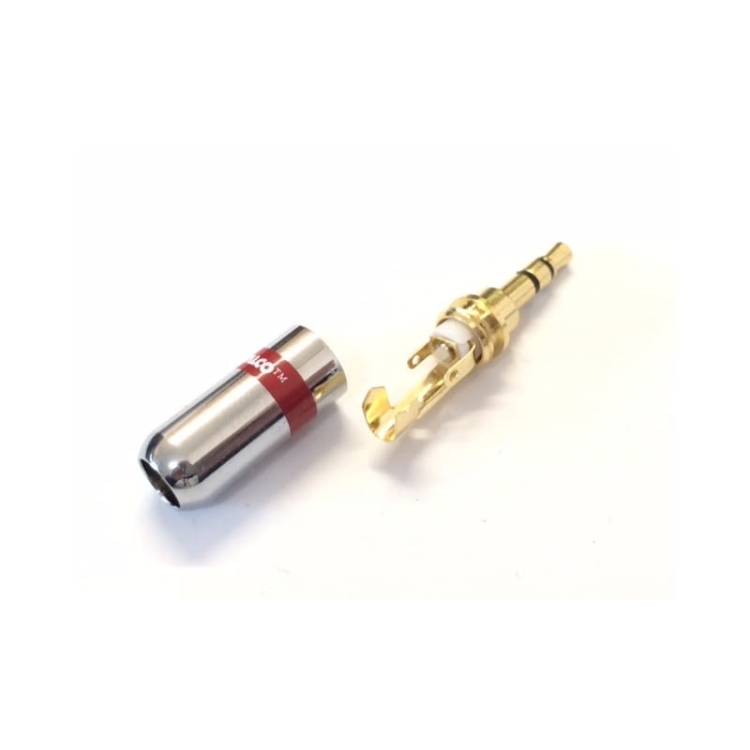 Wtyk Jack 3,5mm stereo złoty chromowan
