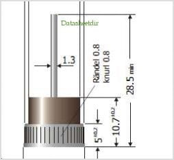BYP60A6 dioda prostownicza do alternatora wymiary