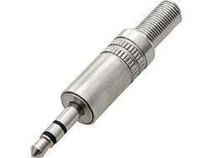 Wtyk Jack 3,5mm stereo metalowy na przewód