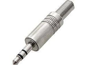 Wtyk Jack 3,5mm stereo metalowy na przewód