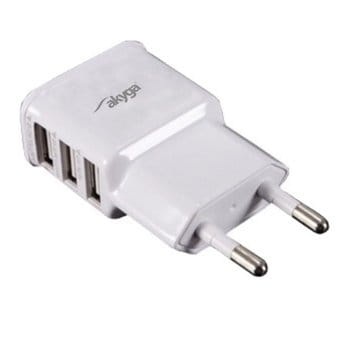 Ładowarka sieciowa 2x USB; 5V / 2,1A