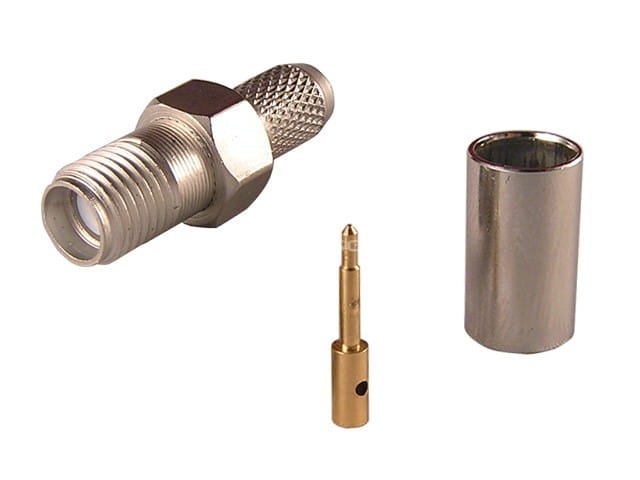 Gniazdo RSMA zaciskane na przewód RG174