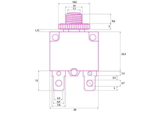 MR1-8 wyłącznik bimetaliczny
