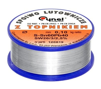 Spoiwo lutownicze; cyna