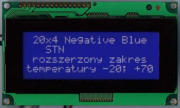 AC2004B BIW-W/B-E6 wyświetlacz LCD