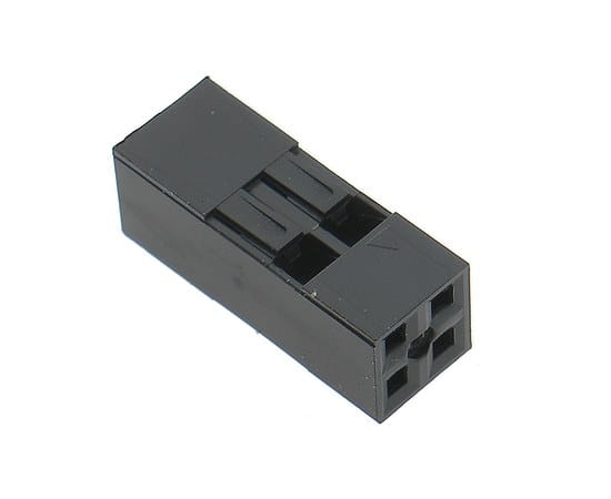 ML 04D gniazdo dwurzędowe na kabel 2x2pin; raster 2,54mm
