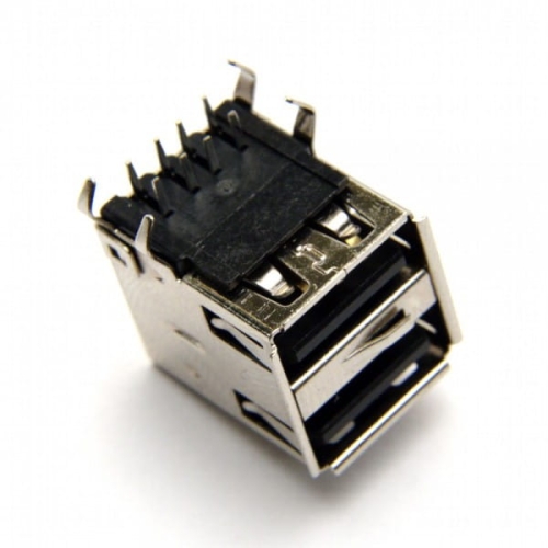 Gniazdo 2 x USB A do montażu przewlekanego