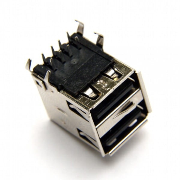 Gniazdo 2 x USB A do montażu przewlekanego