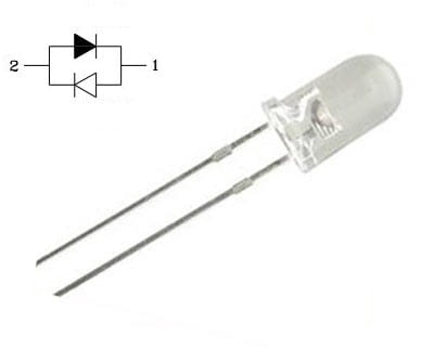 L517EGW dioda LED pomarańczowo - zielona bipolarna