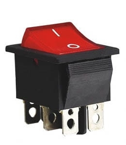 Przełącznik kołyskowy stabilny podświetlany