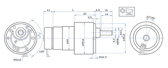 RHE158.12.75 silnik z przekładnią