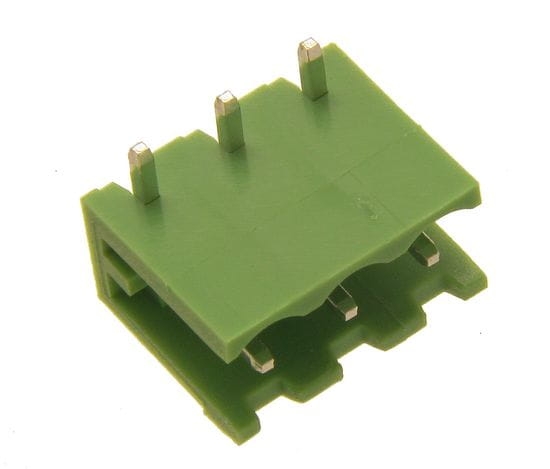 TBMP 5103R listwa rozłączalna kątowa męska 3pin; raster 5,08