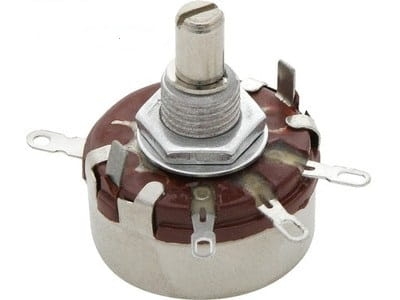 Potencjometr obrotowy osiowy.