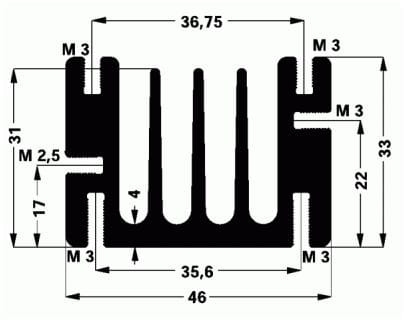 Radiator aluminiowy SK68-50