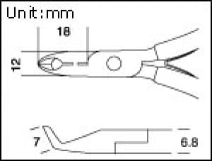 1PK-291 precyzyjne obcinaczki czołowe