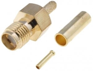 Gniazdo SMA zaciskane na przewód RG174
