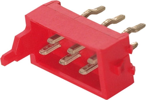 7-215464-6 wtyk dwurzędowy do druku 6pin