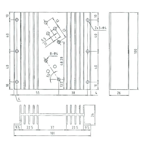 Radiator aluminiowy HS201