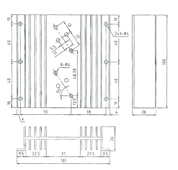 Radiator aluminiowy HS201
