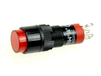 LAS3Y-11Z/R przycisk stabilny czerwony
