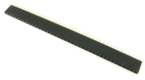 FHY40SSG listwa kołkowa jednorzędowa prosta 40pin, wysokość 8; raster 2,54