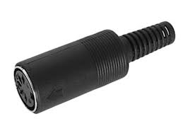 Gniazdo DIN 6pin montowane na przewód