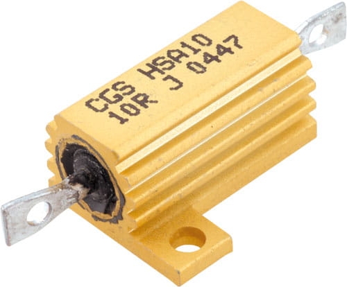 Rezystor drutowy dużej mocy z radiatorem