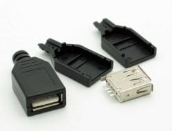Gniazdo USB A montowany na przewód