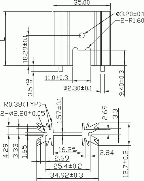 Radiator aluminiowy czerniony