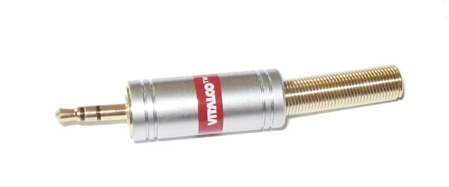 Wtyk Jack 2,5mm stereo Chrome montowany na przewód JW060 4mm