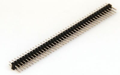 PH 80DS listwa kołkowa dwurzędowa prosta 2x40 pin; wysokość 8,7; raster 2,00